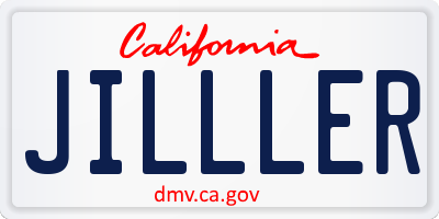 CA license plate JILLLER