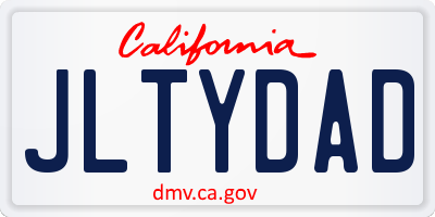 CA license plate JLTYDAD