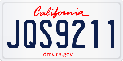 CA license plate JQS9211