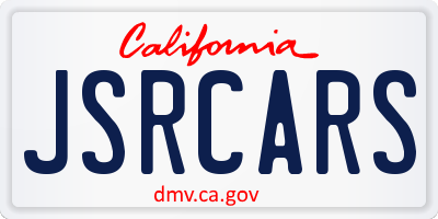 CA license plate JSRCARS