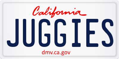 CA license plate JUGGIES