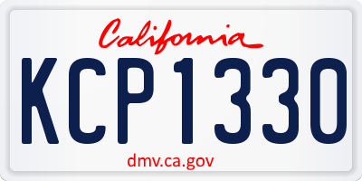 CA license plate KCP1330