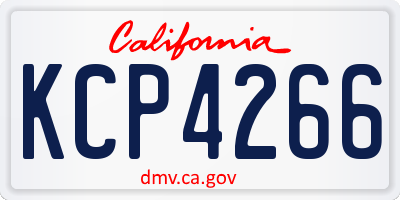 CA license plate KCP4266