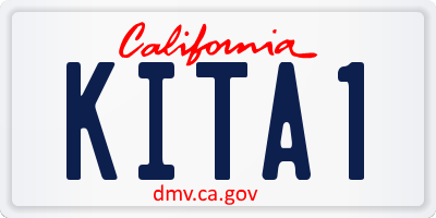 CA license plate KITA1