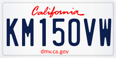 CA license plate KM15OVW