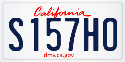 CA license plate S157HO