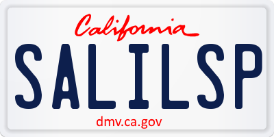 CA license plate SALILSP