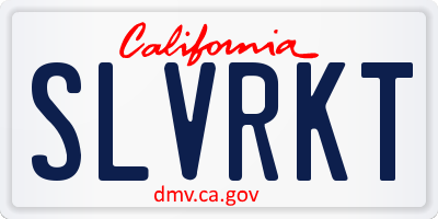 CA license plate SLVRKT