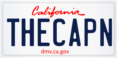 CA license plate THECAPN