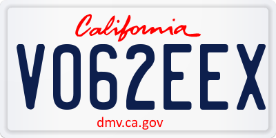 CA license plate V062EEX