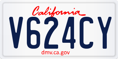 CA license plate V624CY