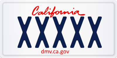 CA license plate XXXXX