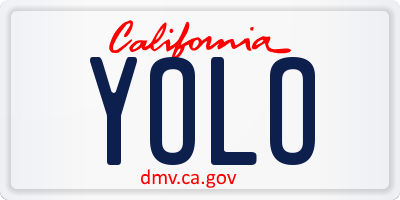 CA license plate YOLO