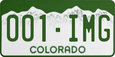 CO license plate 001IMG