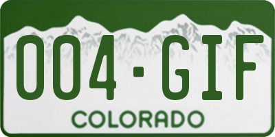 CO license plate 004GIF