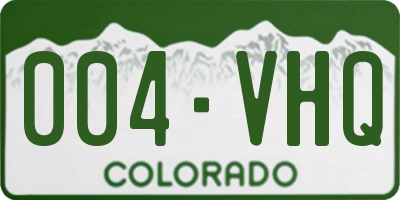 CO license plate 004VHQ