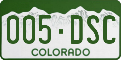 CO license plate 005DSC