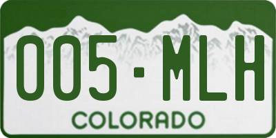 CO license plate 005MLH
