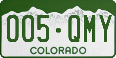 CO license plate 005QMY