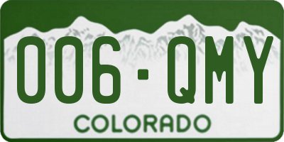 CO license plate 006QMY