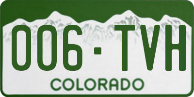 CO license plate 006TVH