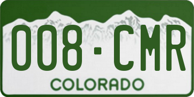 CO license plate 008CMR