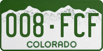CO license plate 008FCF