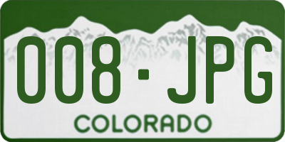 CO license plate 008JPG