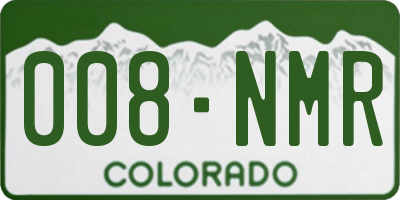 CO license plate 008NMR