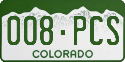 CO license plate 008PCS