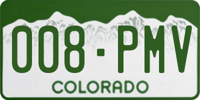 CO license plate 008PMV