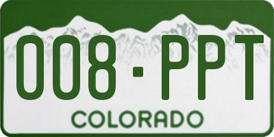 CO license plate 008PPT