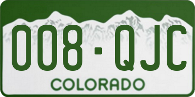 CO license plate 008QJC