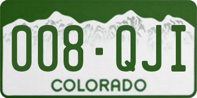 CO license plate 008QJI