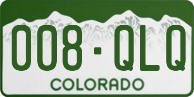 CO license plate 008QLQ