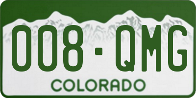 CO license plate 008QMG