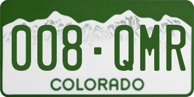 CO license plate 008QMR