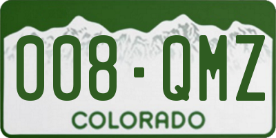 CO license plate 008QMZ