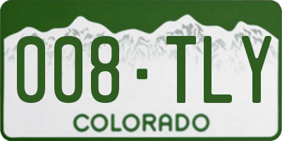CO license plate 008TLY