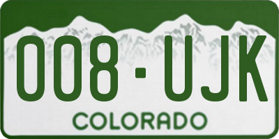 CO license plate 008UJK