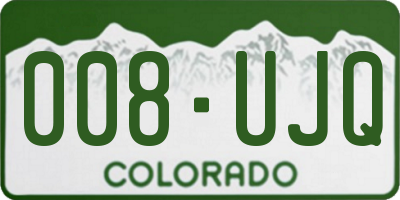 CO license plate 008UJQ