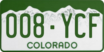 CO license plate 008YCF