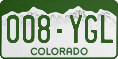 CO license plate 008YGL