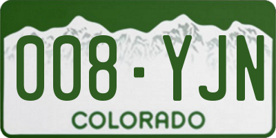 CO license plate 008YJN