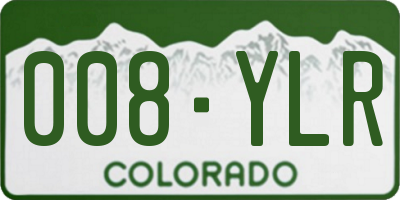 CO license plate 008YLR