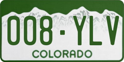 CO license plate 008YLV