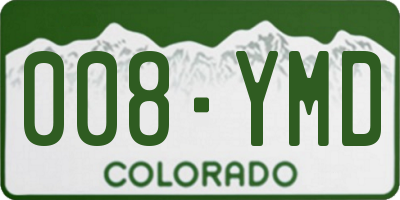 CO license plate 008YMD