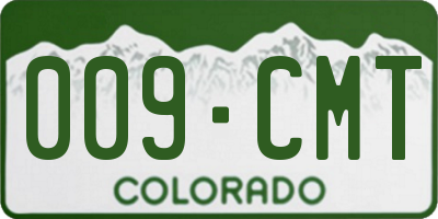CO license plate 009CMT