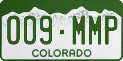 CO license plate 009MMP