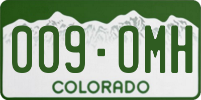CO license plate 009OMH